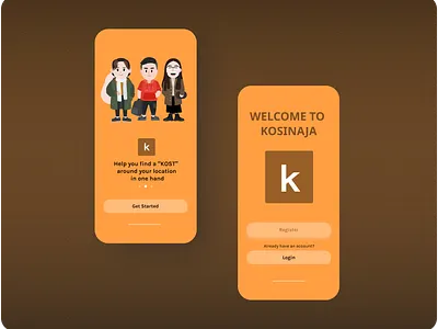 KosinAja - Mobile Design app design ui