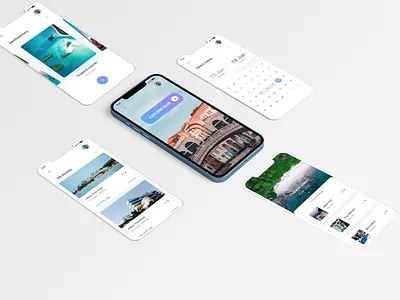 Travel App 30daysofwebdesign app design design landingpage ui ux webdesign