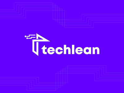 Techlean brand branding business design flat identity letter letterhead lettering lettermark logo logo design logo designer logo mark logos simple tech technology vector