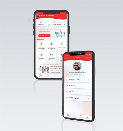 Smart Agent Redesign insurance red ui uiux