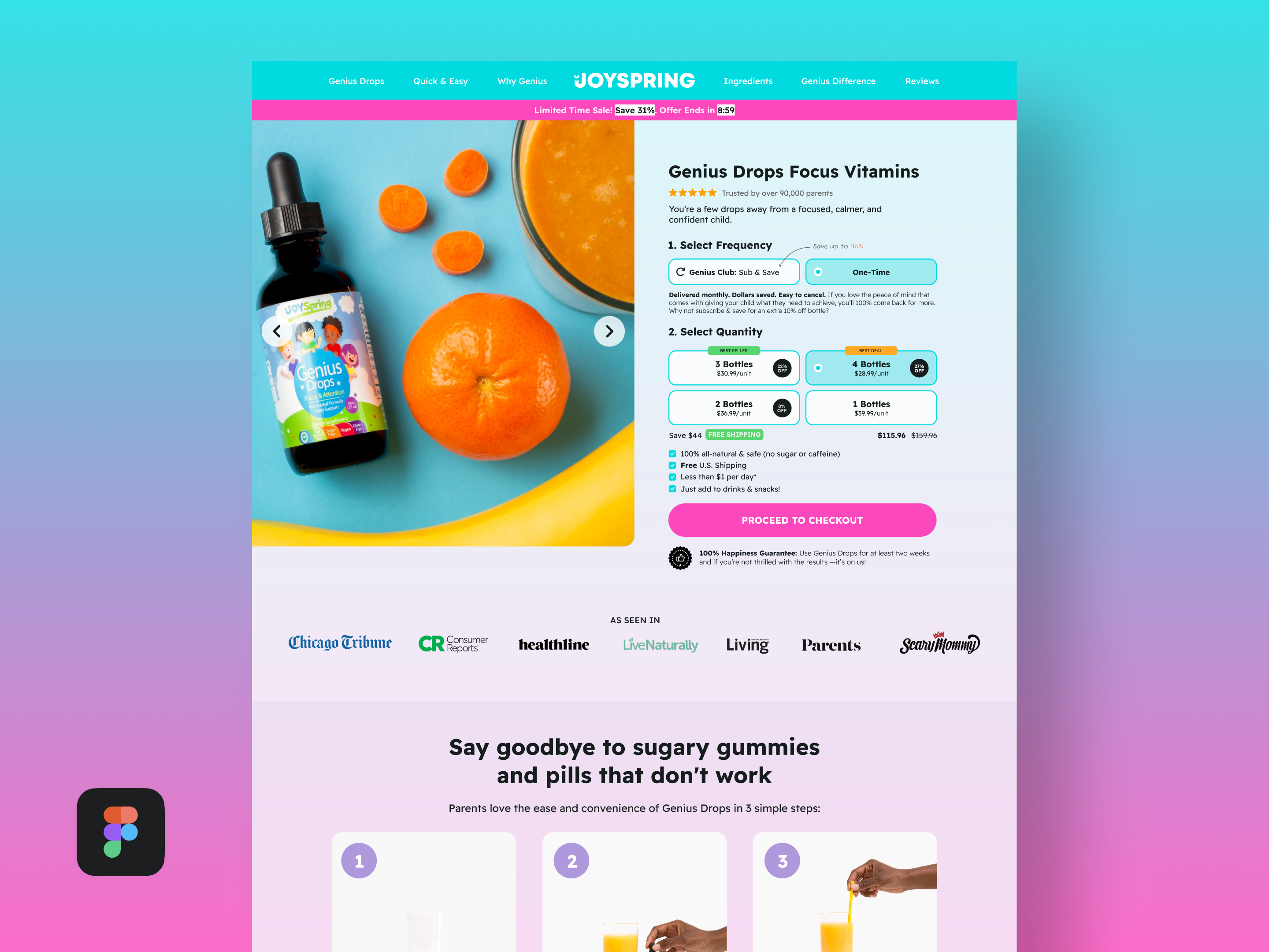 Example of Optimized Responsive Website Design