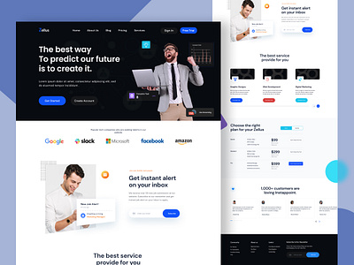 Zellus || Landing Page branding design illustration landingpage logo minimal uidesign uiux uiux design webdesign