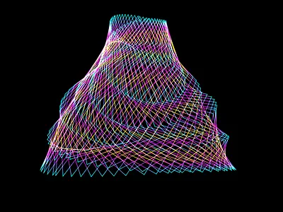 The Math Neon. Figure #001. creative coding digital art generative art math