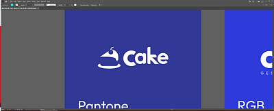 Cake branding logo