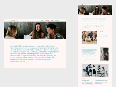 Inspire Lab Website Redesign Concept design ui uidesign web website