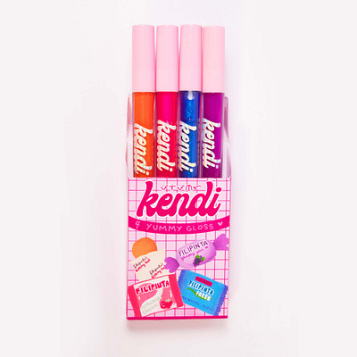 Lip Gloss Packaging Design - Kendi branding illustration logo design packaging packaging design typography