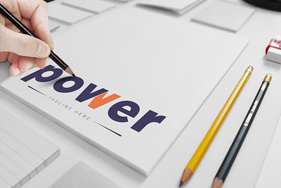 minimal power logo branding design graphic design illustration logo minimal vector