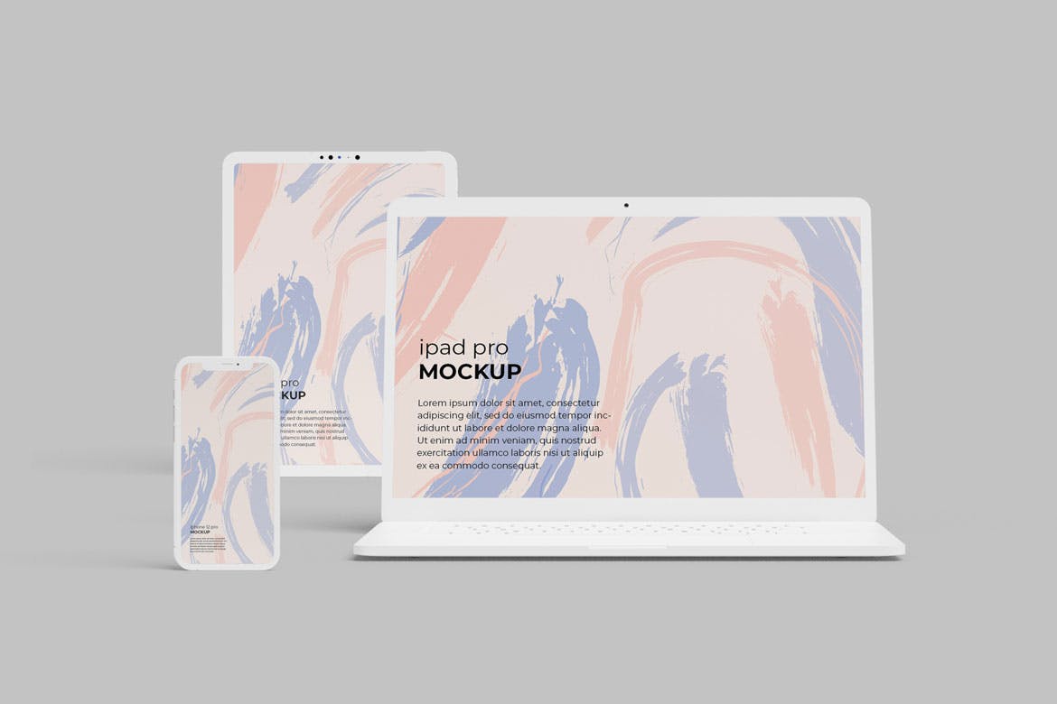 Responsive Screen Mockup 3d branding design devices graphic design illustration logo mockup mockups screen typography ui ux vector