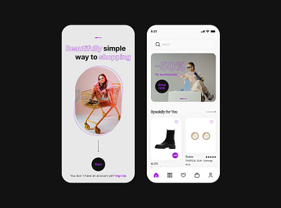 Fashion Store Mobile App Concept concept design e commerce fashion store ui ux visual design web design
