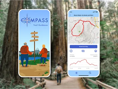Location Tracker daily ui daily ui 020 dailyui hiking location tracker trail map