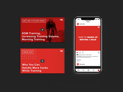 Ask A Cycling Coach Social Assets bike bikes branding cycling design graphic design ui