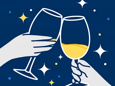 Happy new year! 2022 branding celebration cheers design graphic design holidays illustration new year