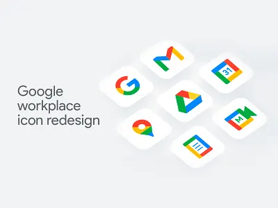 Google workplace icon redesign personal project design google icon logo workspace