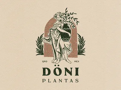 Döni Plantas branding graphic design illustration logo plants