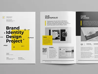 Brand Identity Proposal brand brand identity branding brochure business design graphic indesign logo magazine marketing mockup presentation proposal seo startups template themes web design yellow