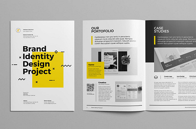 Brand Identity Proposal brand brand identity branding brochure business design graphic indesign logo magazine marketing mockup presentation proposal seo startups template themes web design yellow