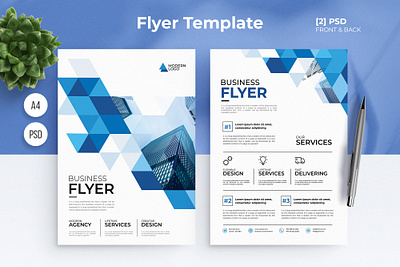 Abstract Business Flyer cover layout