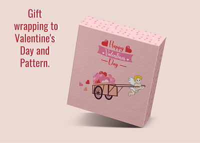 Gift wrapping to Valentine's Day and Pattern. adobe illustrator branding design digital art gift wrap graphic design illustration love pattern surface design ui valentines day vector wrapping paper