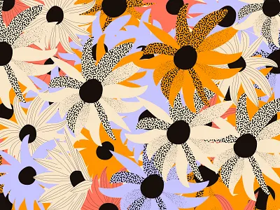 Floral pattern catching colorful daydream experimental eye floral flowers organic pattern patterning psychedelic satisyfing stipping texture textured weird