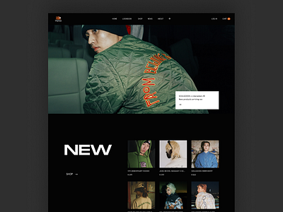 Fashion Brand Web Design 553dr art direction black branding fashion interaction skate skateboarding soulgoods street fashion ui ux web web design