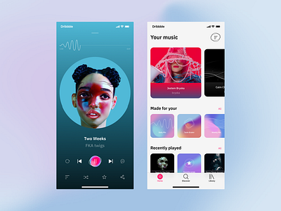 Music Player | Daily UI 009 app button dailyui design gradient icons ios iosapp mesh mobile mobile app mobileapp music player musicplayer ui uichallenge мобильное приложение мобильноеприложение плеер приложение