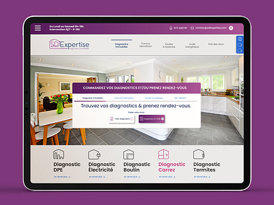 SDI EXPERTISE website branding design diagnostics diagnostics imobilier graphic design hellodribbble home illustration immobilier logo real estate ui uiux ux villa website