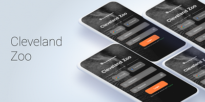 Daily UI (1) Cleveland Zoo Login app design illustration typography ui