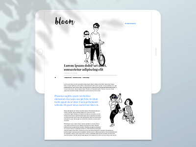 Bloom comp layout magazine