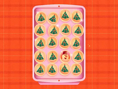 Cookies 2d baking christmas christmas cookies christmas tree cookie cookies design dessert flat food gradient holiday illustration minimal plaid snowman sugar cookie trees vector