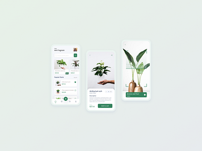 Leaf Plants Apps 3d animation app branding clean design flat graphic design illustration logo motion graphics ui ux