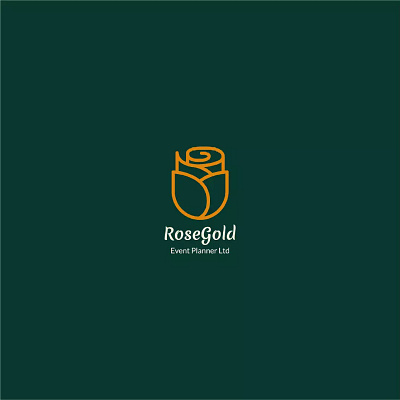 Rosegold branding graphic design logo restaurant