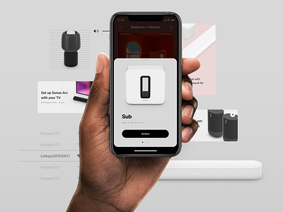 Setup at Sonos app app design configuration design system interface ios iphone mobile responsive setup ui ui design