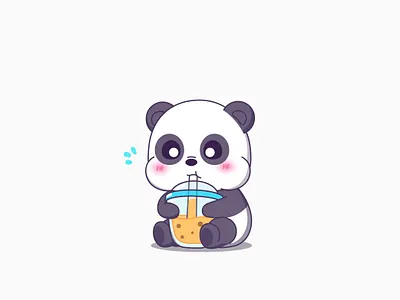 panda #2 adorable cartoon character characterdesign cute animals design illustration logo panda sweet vector