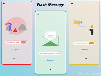 Flash Message adobexd app design graphic design learning ui xd