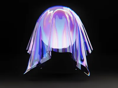 Iridescence Cloth 3d