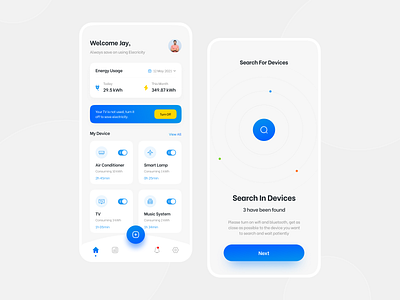 Energy Usage App - Exploration app app design application devides electricity electricity app electricity usage energy app energy usage energy usage app home mobile mobile app ui uidesign uiux uiux design