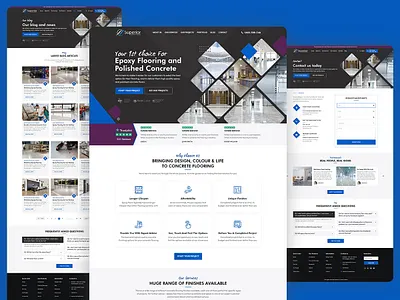 Web Design for Concrete Flooring & Polishing branding creative design graphic design