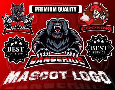 MASCOT LOGO DESIGN branding design flat graphic design illustration illustrator logo typography vector