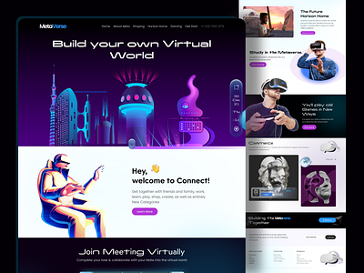 Metaverse | The New chapter landing page meta metaverse product design ui uidesign ux ux design ux ui web design web ui webdesign