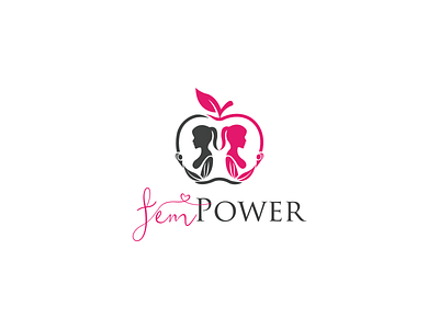 Fem( Female ) Power Logo Design illustration