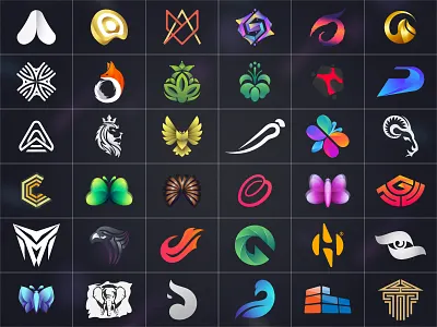 Logofolio #001 brand design brand mark branding business logo creative idea creative logo design graphic design icon illustration logo logo set logodesign logofolio logotype minimalist modern logo motion graphics ui vector