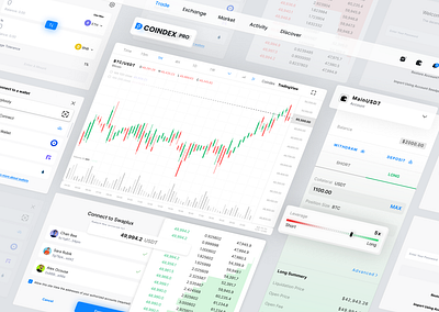 Trading Platform website - Components app bitcoin btc chart coinbase crypto dark exchange finance gold green minimal money site swap trade ui ux wallet website