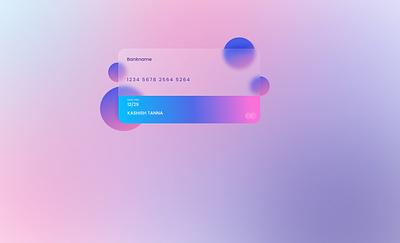 Card UI Design aurora card design glass glassmorphism trending ui design