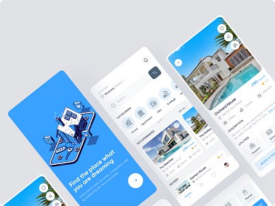 Real Estate Mobile App app booking app clean house booking app housing mobile app property real estate rent rental rental mobile app ui ux
