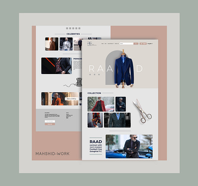 RAAD FASHION HOUSE branding graphic design ui