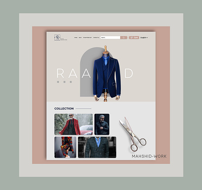 RAAD FASHION HOUSE branding graphic design ui