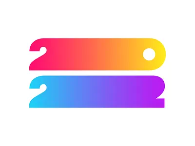 2022 2022 2022 logo design happy new year letter logo logotype mark monogram numbers symbol typography