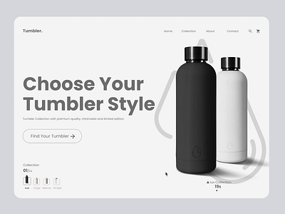 Tumbler - Idea Web design animation app design graphic design ui web webdesign