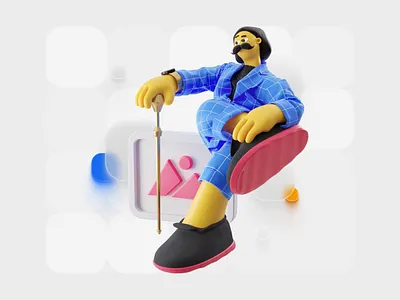 3D Characters β 03/03 3d annual c4d character characterdesign coronarender email illustration mailru vk