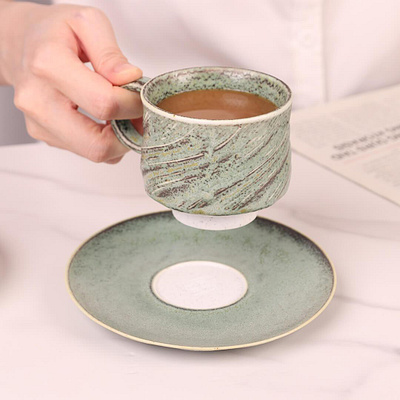 Threaded Porcelain Coffee Cup design product